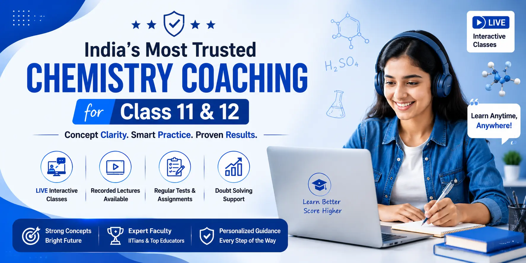 india's Most Trusted
Chemistry Coaching
for Class 11 & 12